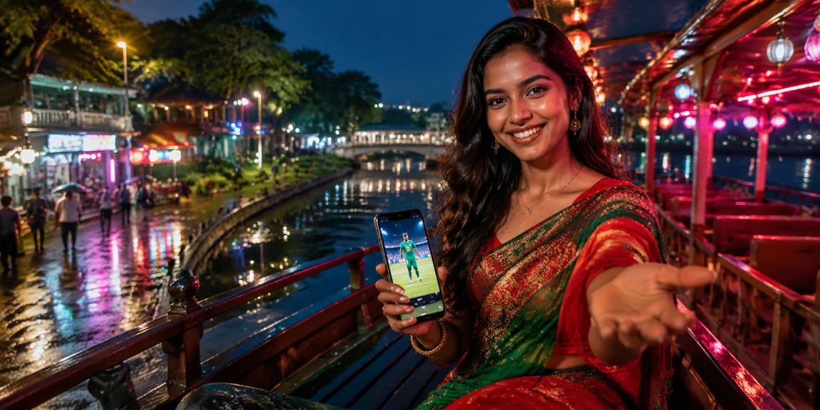 গাজীপুরে নিয়ন আলোয় ggbet টস প্রেডিকশন বেটিং উপভোগ করছেন একজন খেলোয়াড়